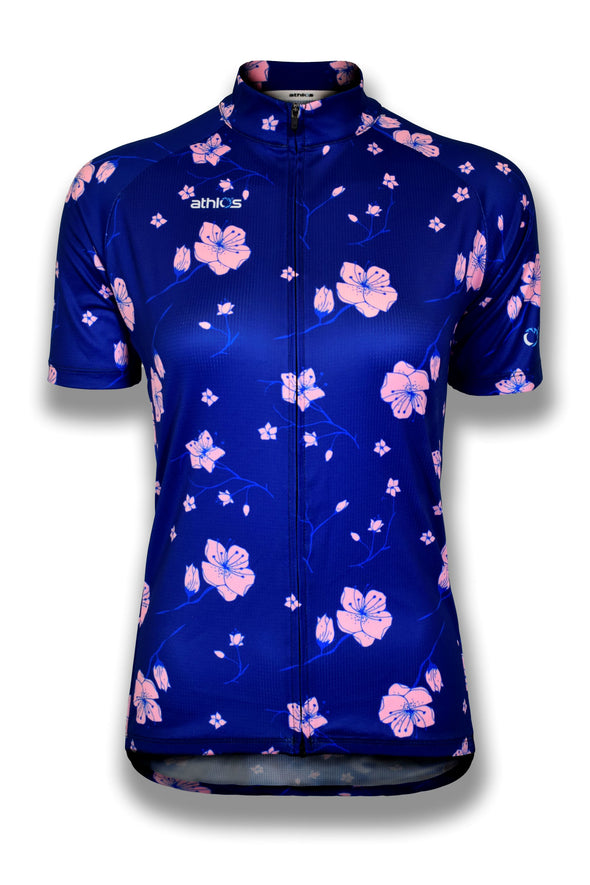 Athlos - Women's Pink Wild Flowers Squad One Cycling Jersey