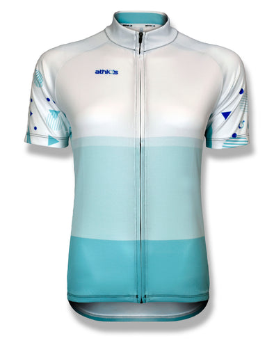 Women's Aqua Shapes Squad One Cycling Jersey